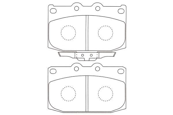 KAVO PARTS Piduriklotsi komplekt,ketaspidur BP-4530